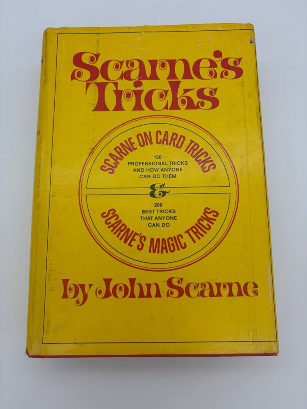 1950 Scarne's Tricks John Scarne Card Magic Crown Hardcover Book Club Edition DJ